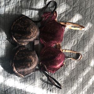 Two Third Love bras - size 34b 1/2